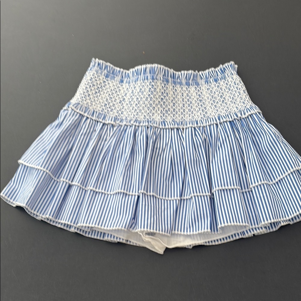 Kids Blue and White Striped skort